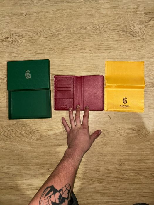 Carteira Goyard vermelha