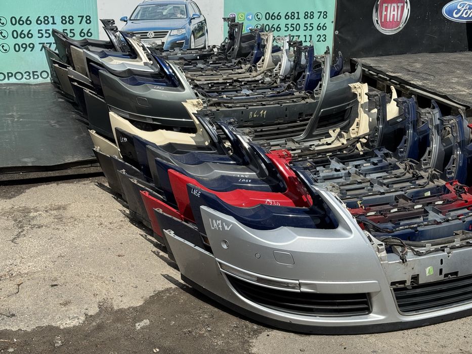 бампер передній фольксваген пассат б6 бампер passat b6 la7w la7t lc9x