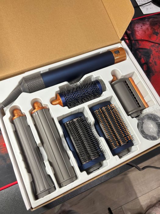 Стайлер для волосся Airwrap Complete Long 6 насадок Blue/Copper