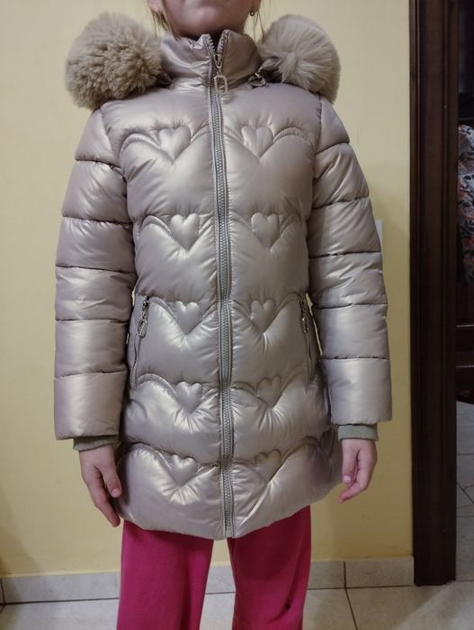 Зимова куртка, курточка, плащик на дівчинку