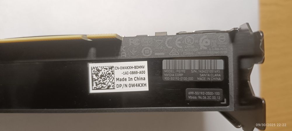 Відеокарта nvidia rtx a2000