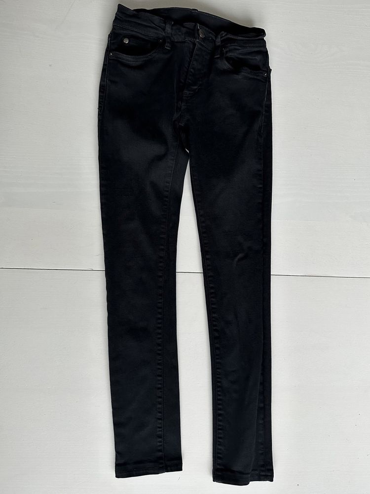 BEZ WAD Spodnie czarne jeansy S/36 Polo Ralph Lauren skinny #1667