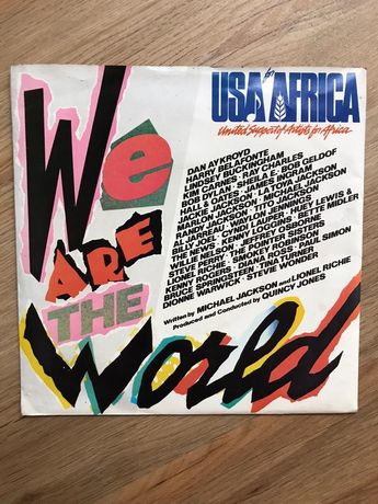 Single - We Are the World USA Africa disco vinil