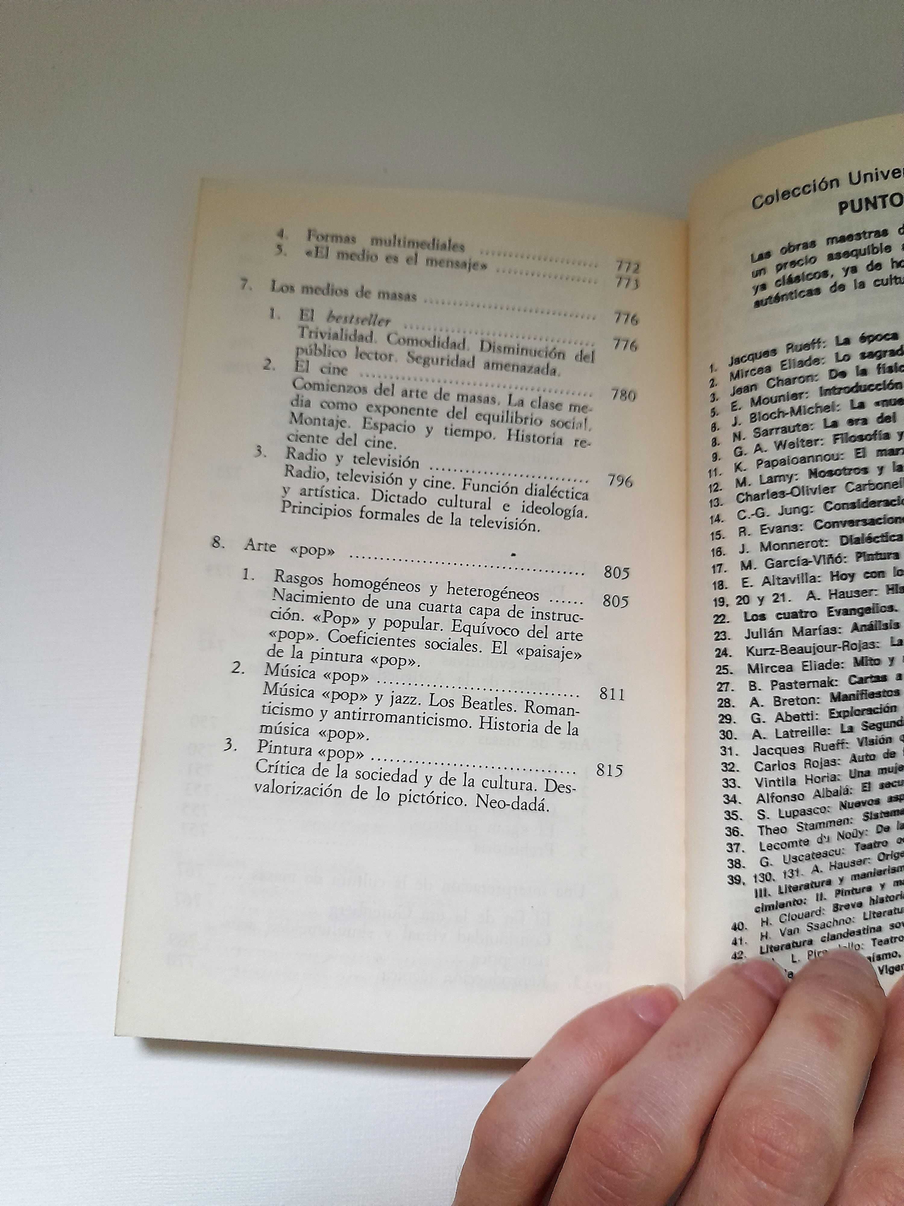 Livro Sociología del arte Arnold Hauser