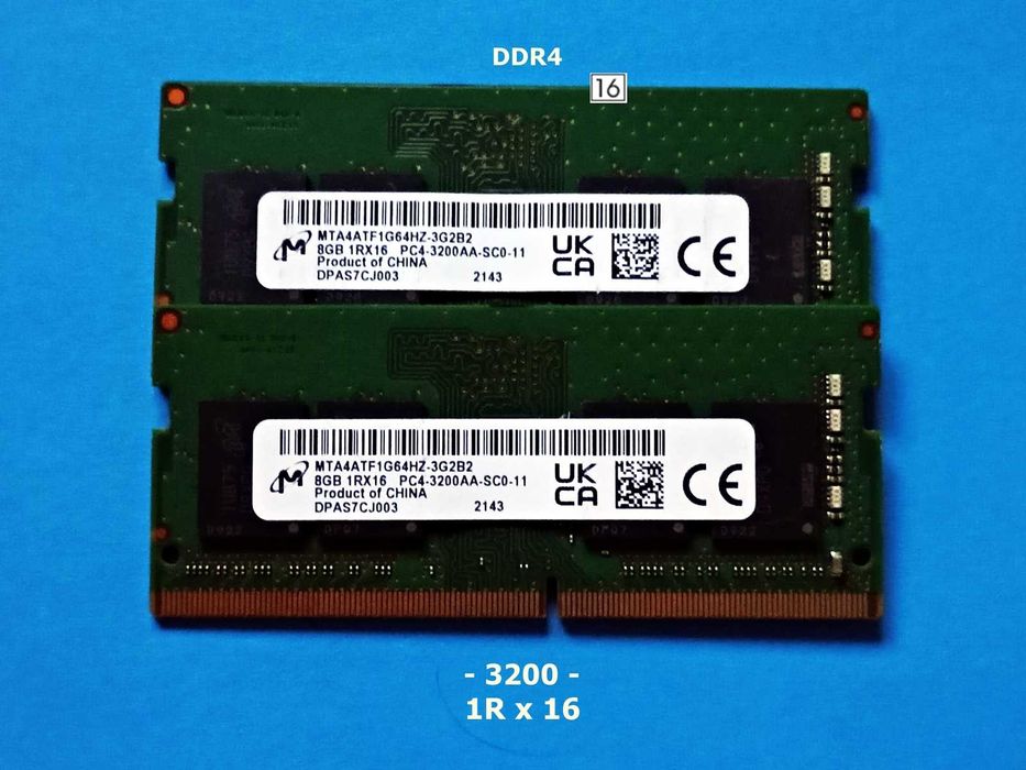 DDR4 16GB MicRon 3200AA