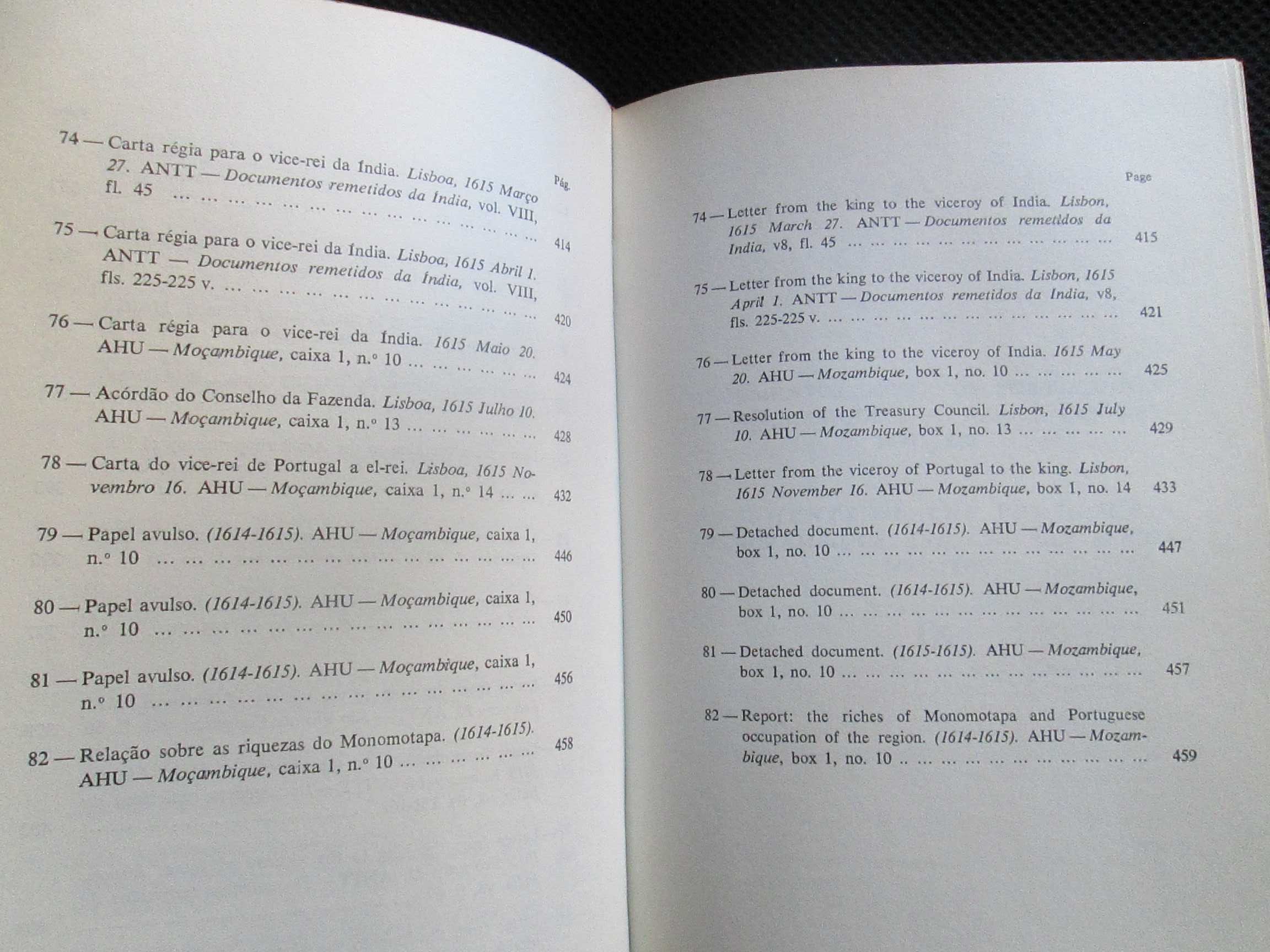 Documentos Sobre os Portug. em Moçambique e África Austral 1497 a 1840