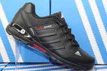 Adidas - черные кожаные кроссовки - кеды - кросівки. (код:5239-3чер.)