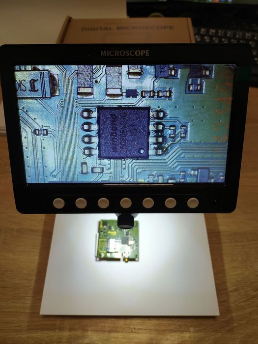 7" Цифровий мікроскоп 50-1200х IPS LCD type C для PC якість LED, SD