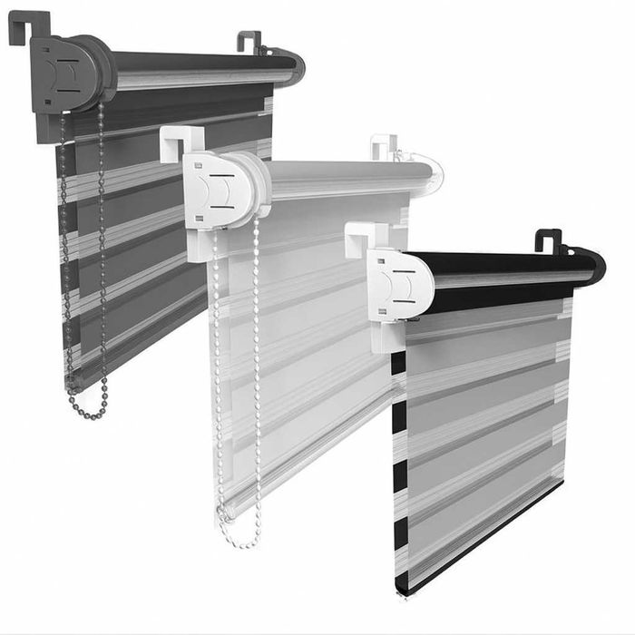 FURNIFY®| Roleta na okno dzień noc | Łatwy montaż | Wszystkie rozmiary