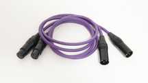 Kabel 2 X XLR Melodika Purple Rain MD2X10 1m wtyki Neutrik
