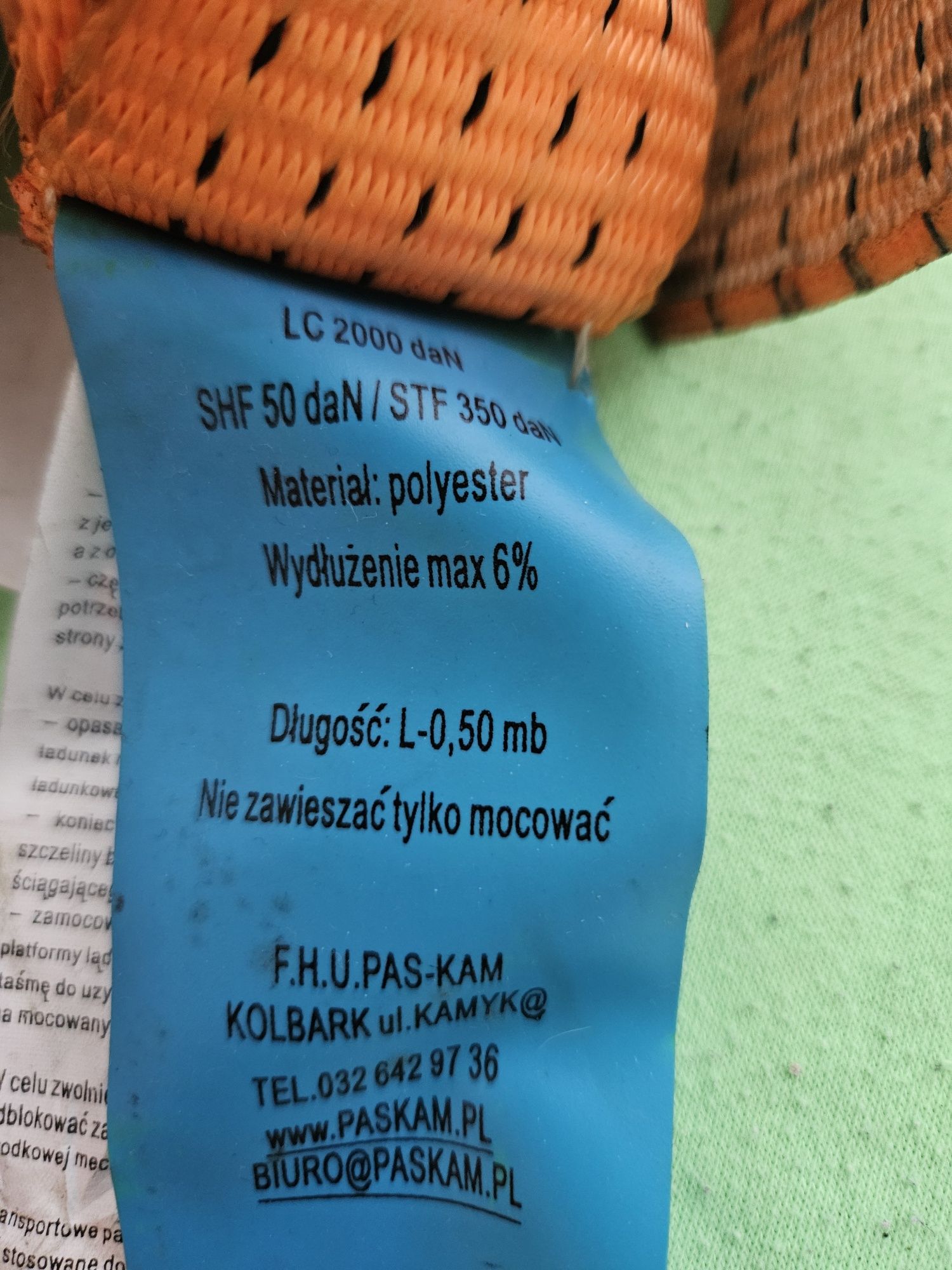 2 pasy mocujące plus ściągacz
