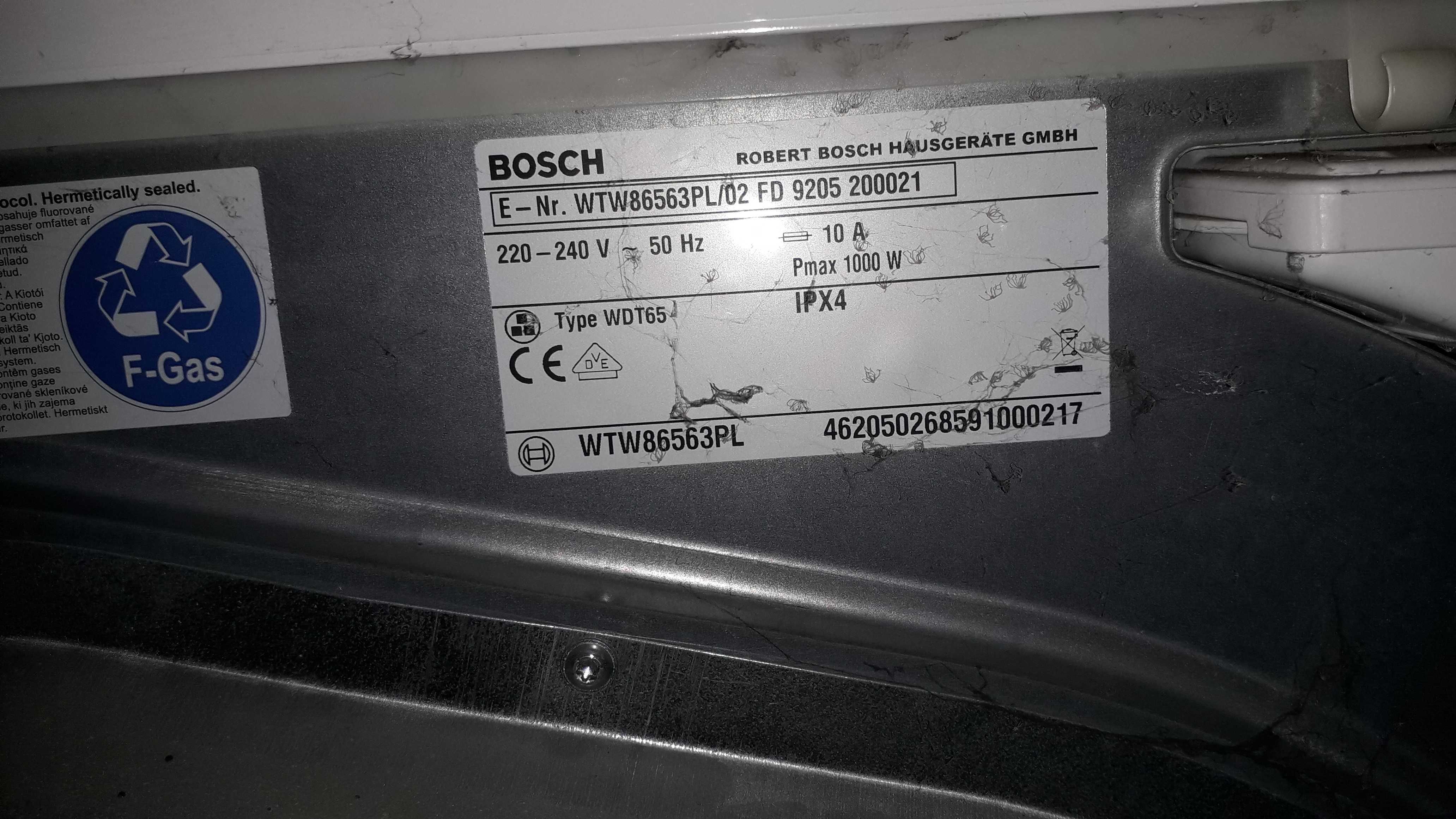 części suszarki Bosch EcoLogixx 7 na części