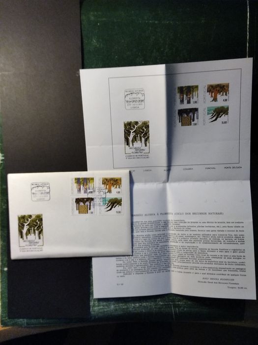 1977 FDC Florestas Ciclo De Recursos Naturais MNH**