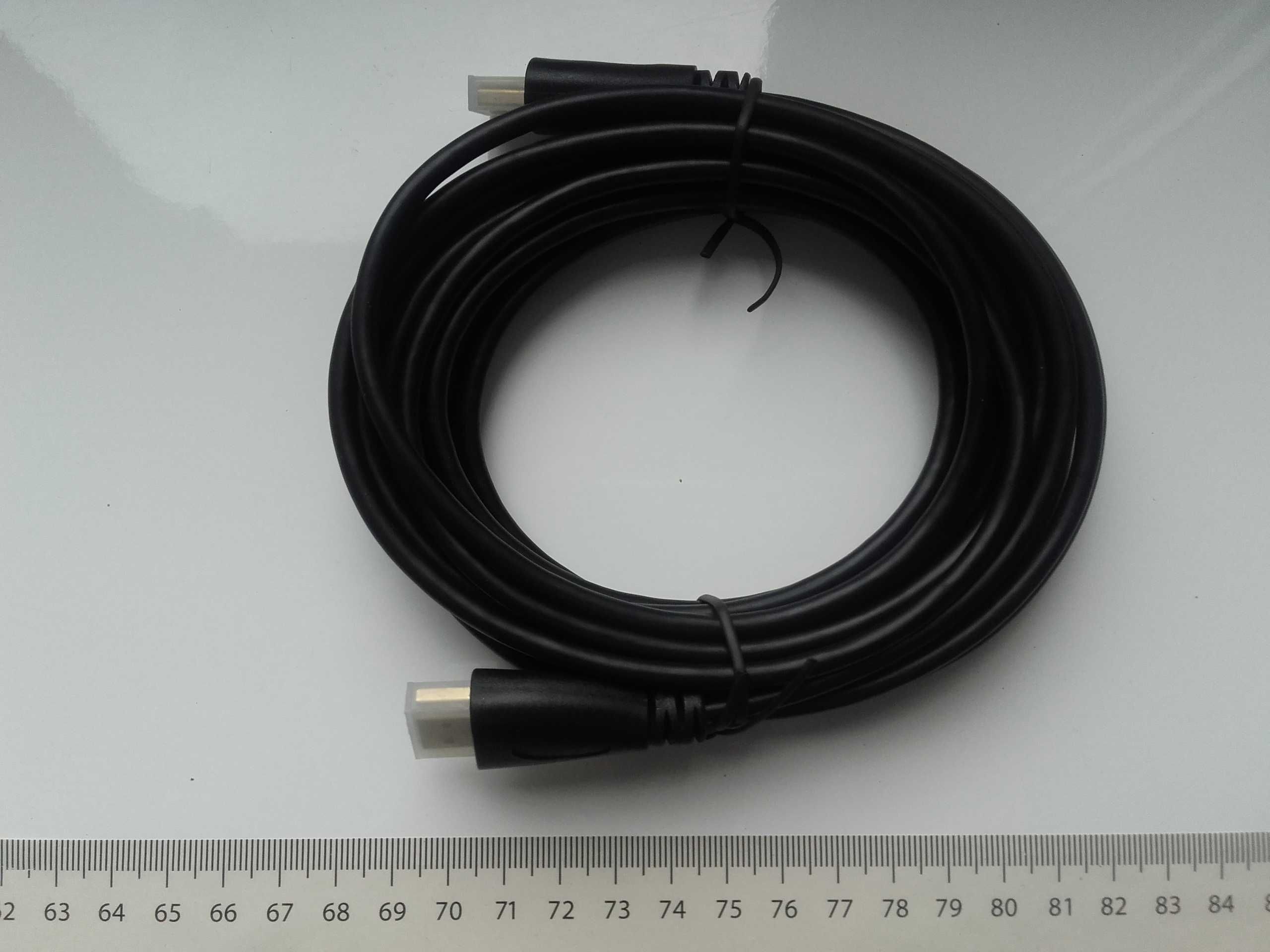 Kabel HDMI-HDMI 5m, HDMI1.4, 4K, FullHD w woreczku, NOWY NoName