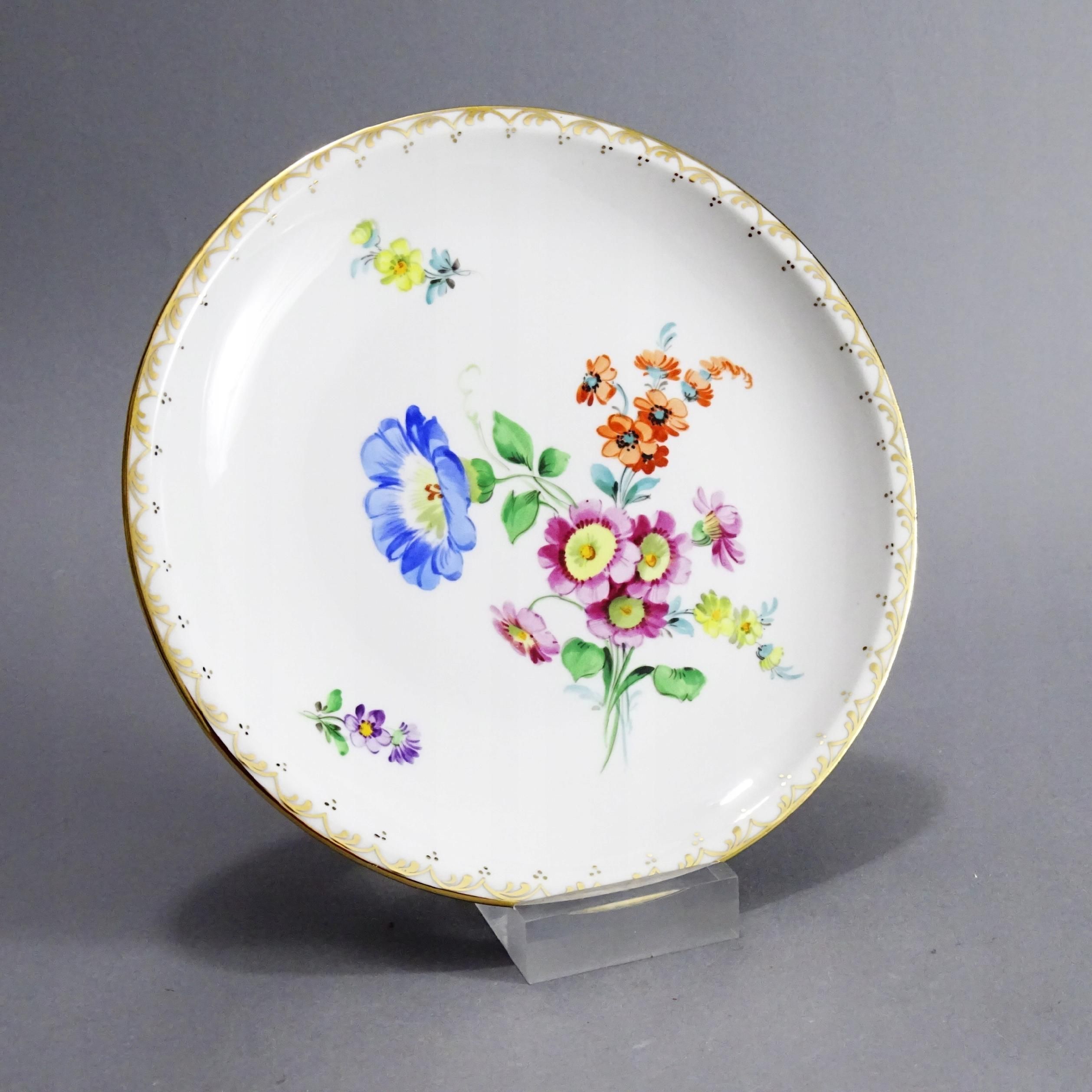 marschner freital drezno ręcznie malowany talerz porcelanowy