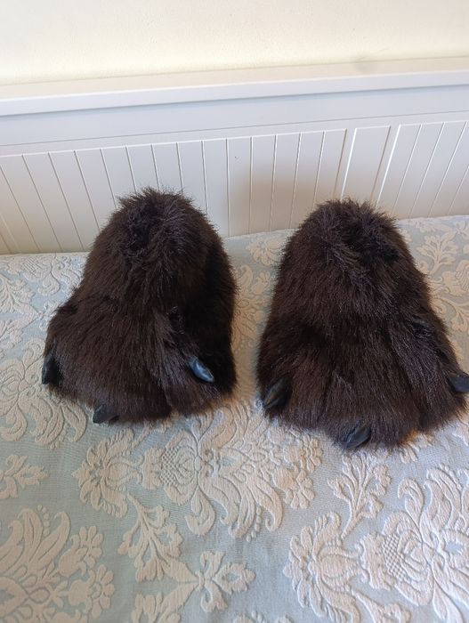Pantufas castanhas