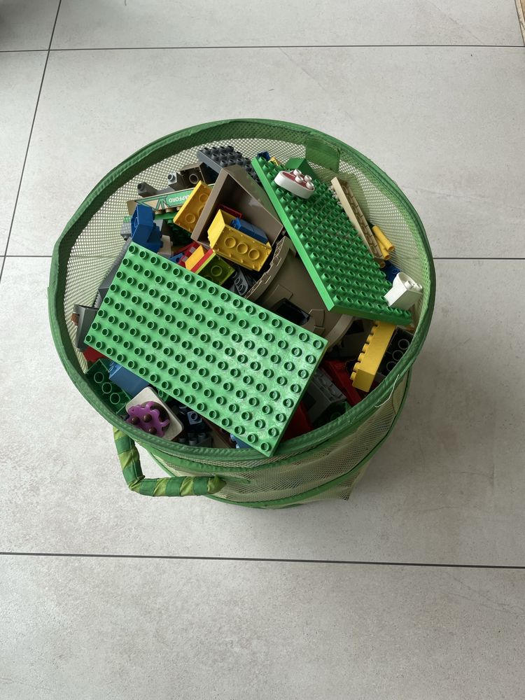 Klocki lego duplo na wage 10 kg + kolejka elektryczna GRATIS