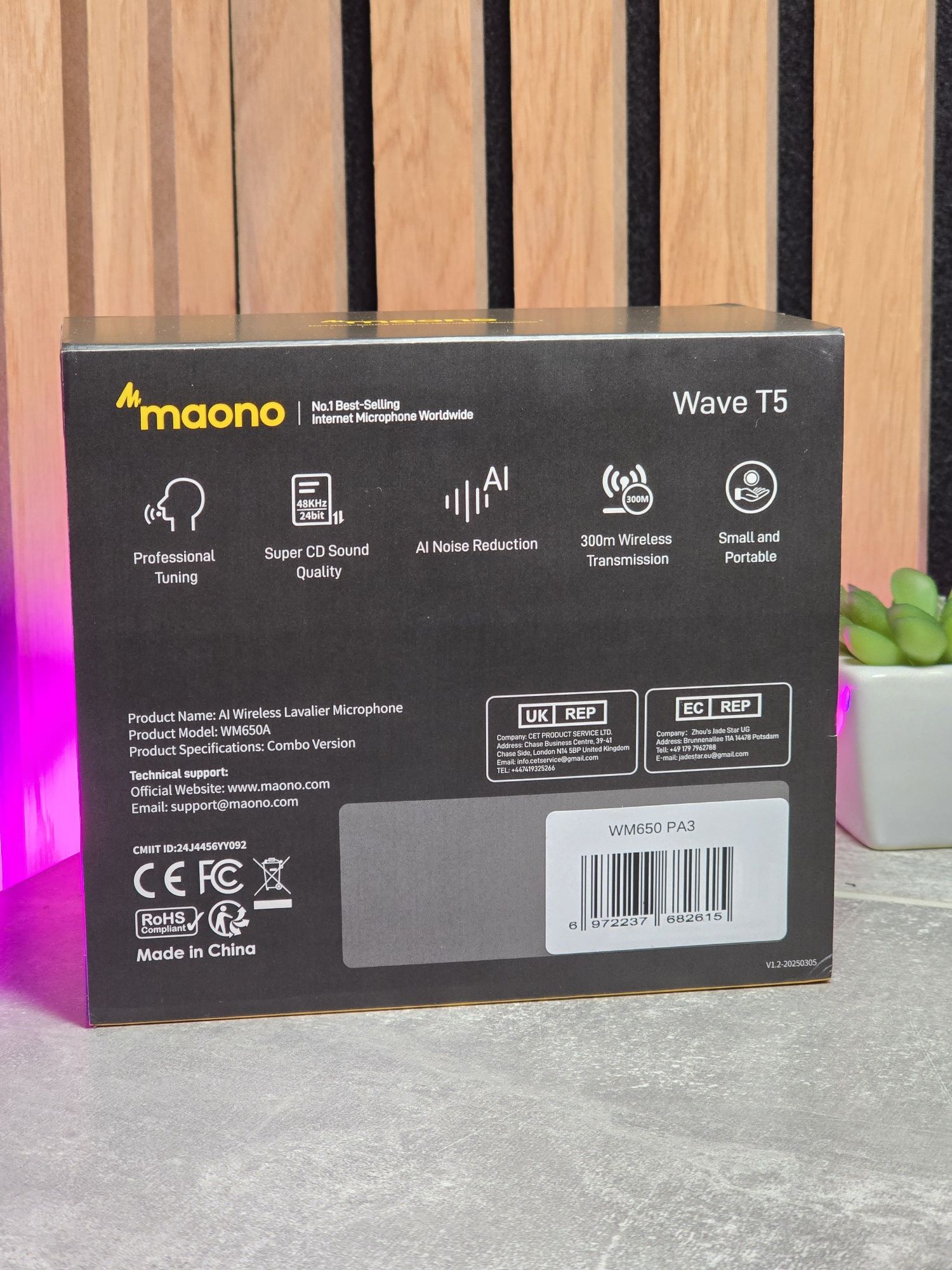 Maono Wave T5 петличный микрофон
