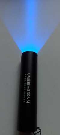 Latarka UV 365 nm ultrafiolet bursztyn klimatyzacja ślady