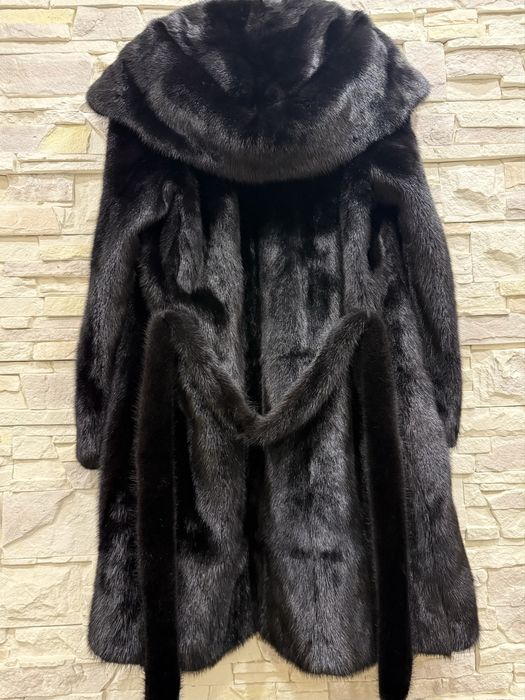 Норковая шуба с капюшоном Греция, ог 120