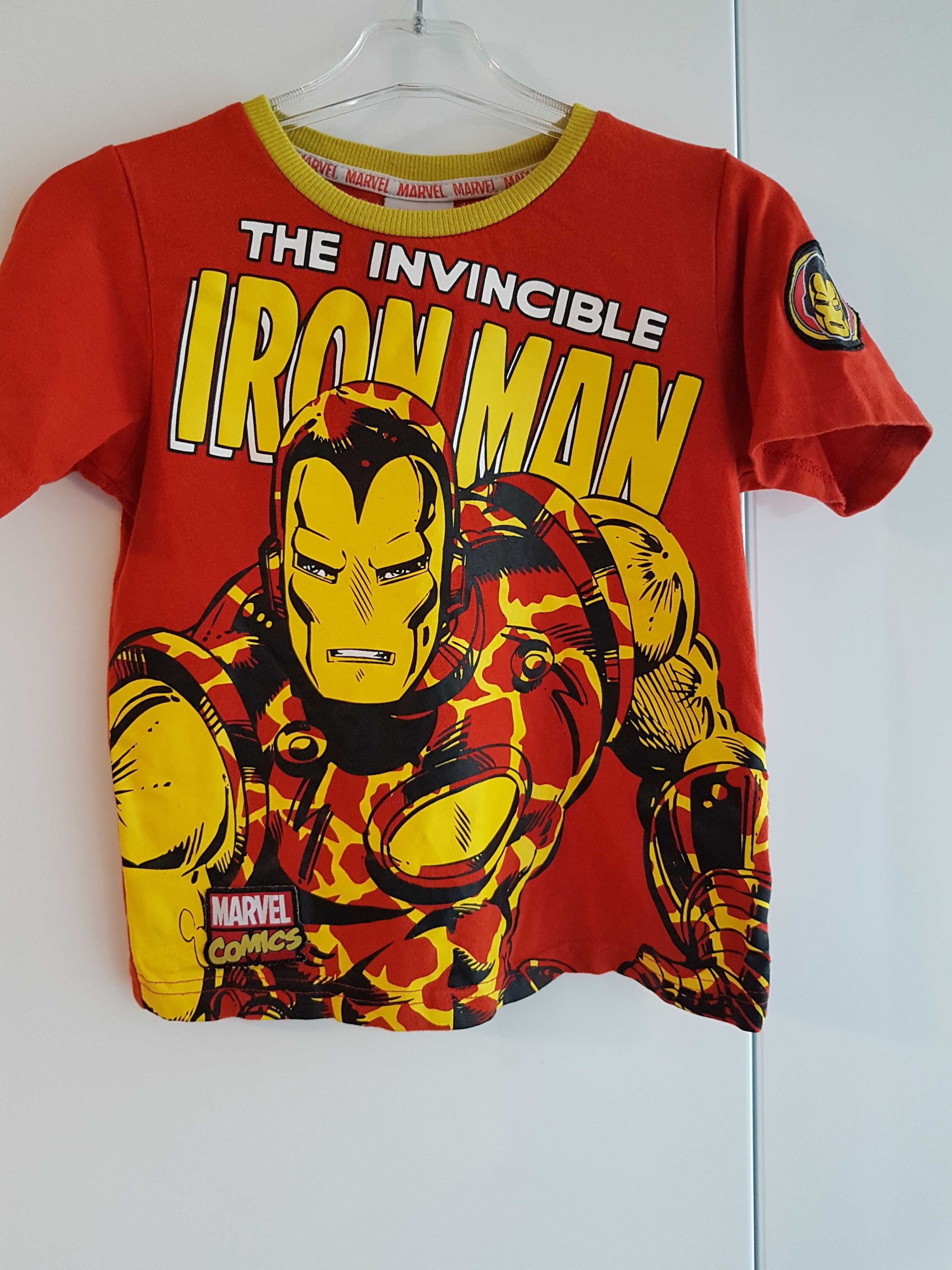 Nowość 2024:) t-shirt IRON MAN MARVEL COMICS roz 110/116