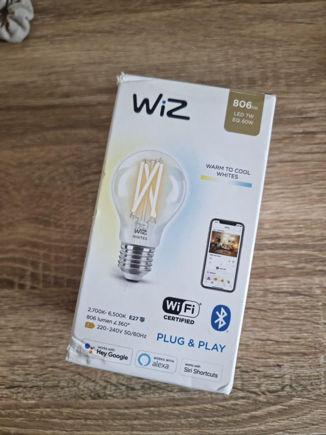 Lâmpada inteligente LED marca WiZ