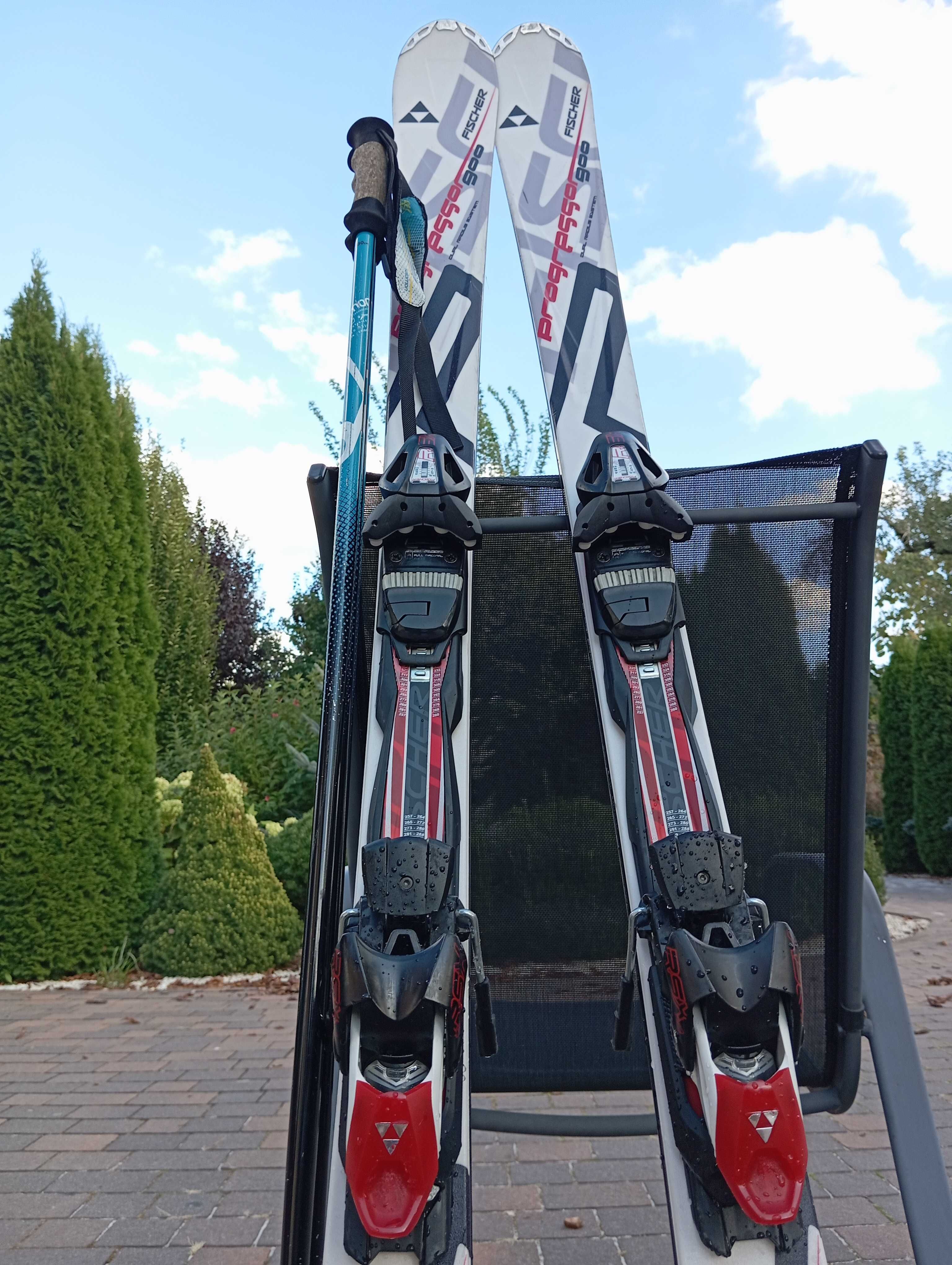 Narty Fischer Progresso 900 + RSX Z12, 170 cm + (Kijki i Pokrowiec)
