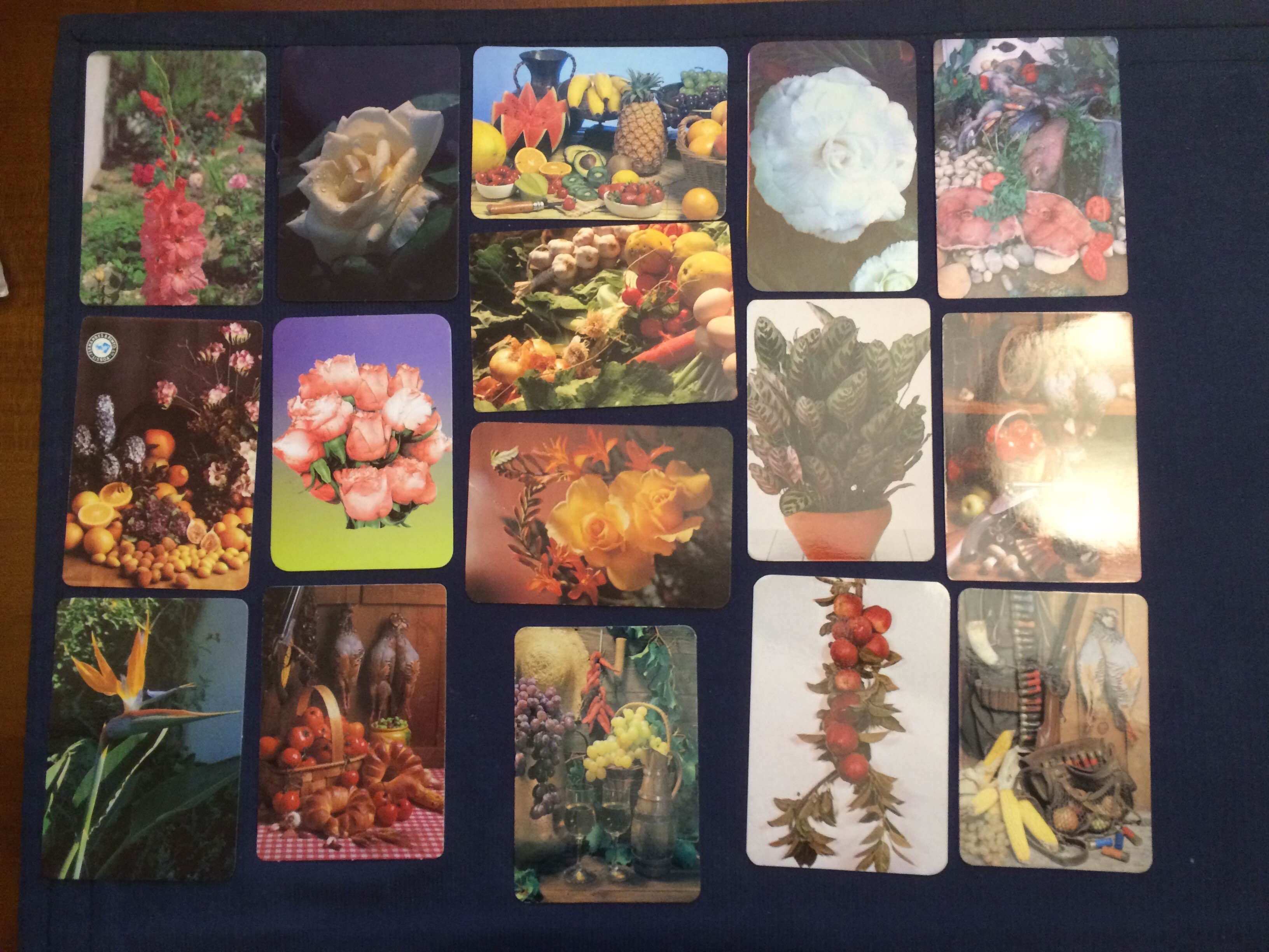 Lote de 135 calendários de bolso