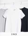 Asos Design 36 S T-Shirt Bawełniany 3 Pak Multi J27234