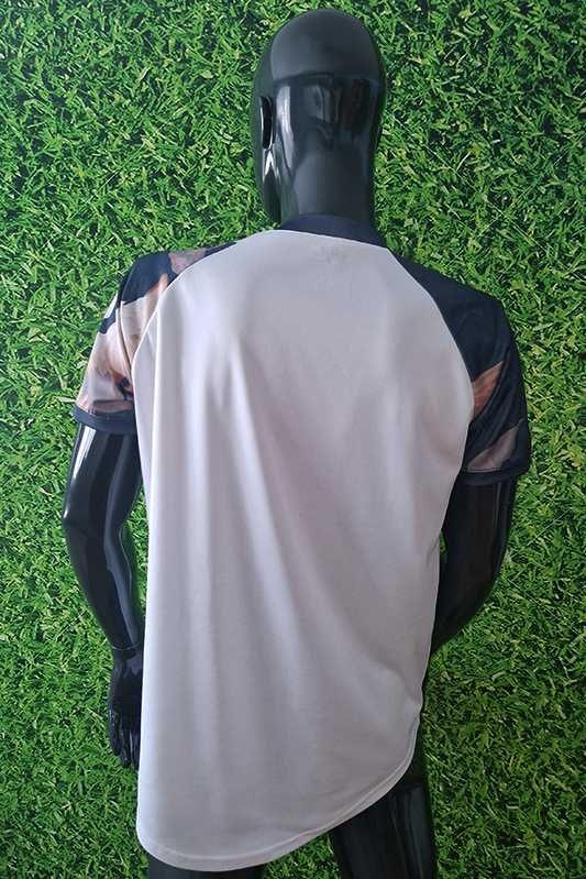 SikSilk Follow The Movement koszulka baseballowa Fauna white size: M-L