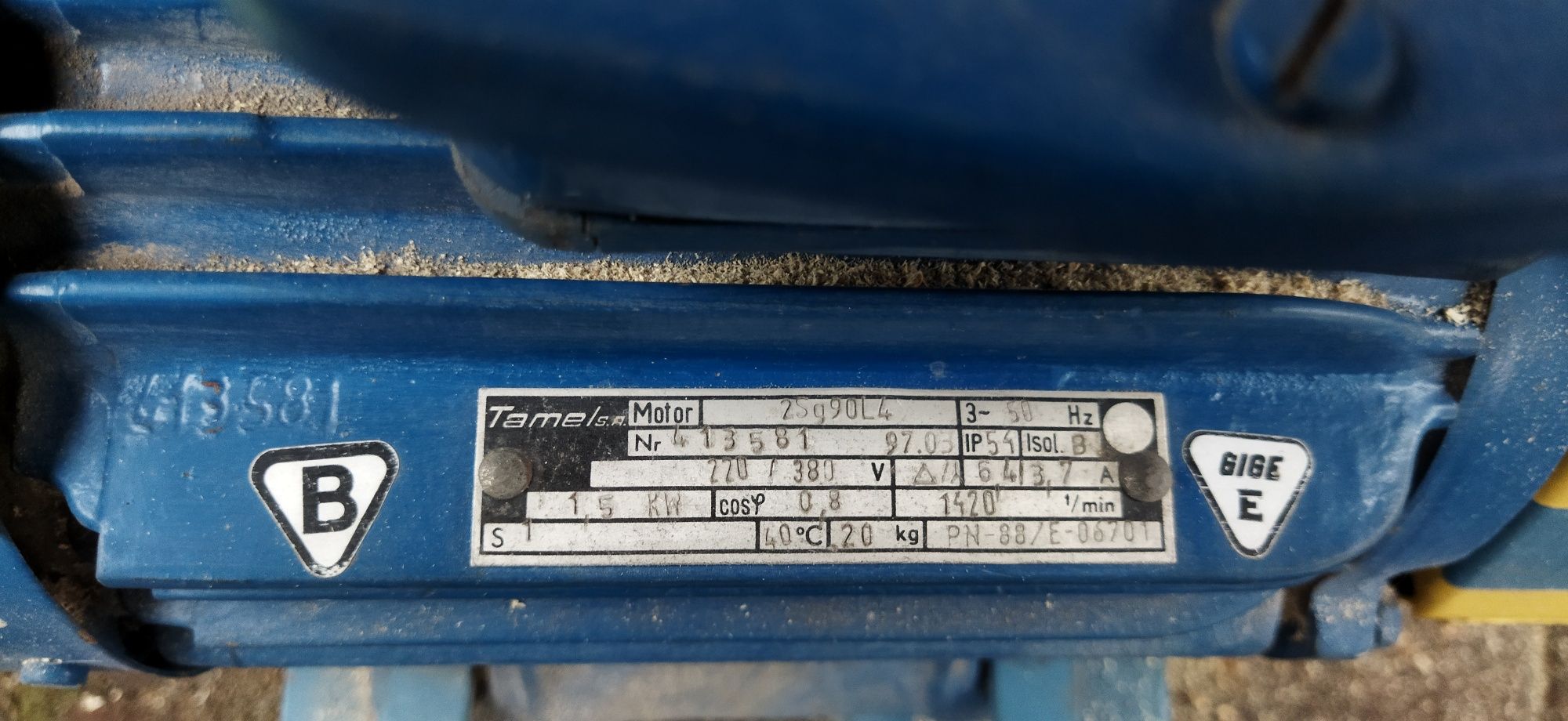 Piła stołowa, krajzega 1,5kW, 380V 3 fazy tarcza fi 300mm. Cerkularka