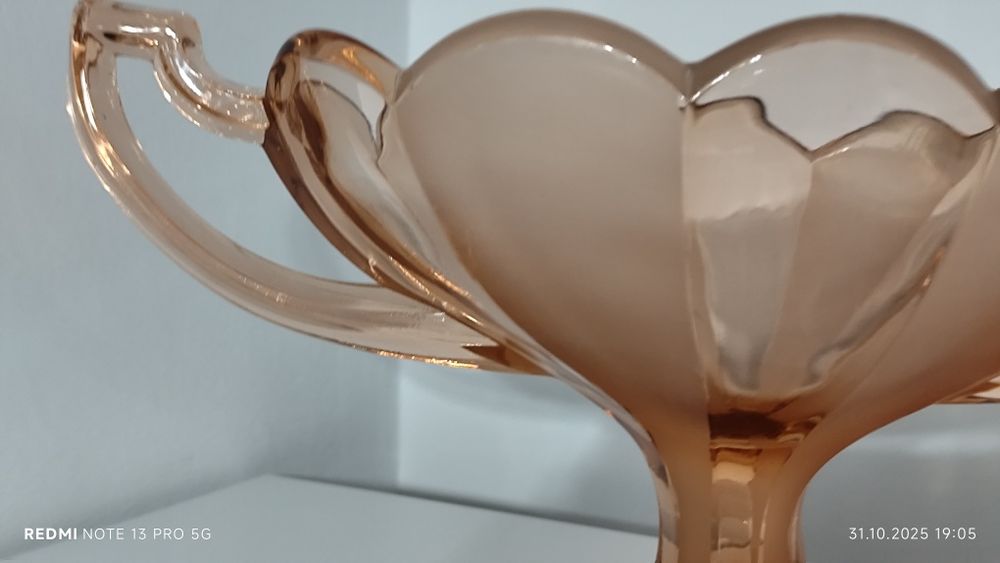 Szkło Kolorowe Gondola Żardiniera ArtDeco