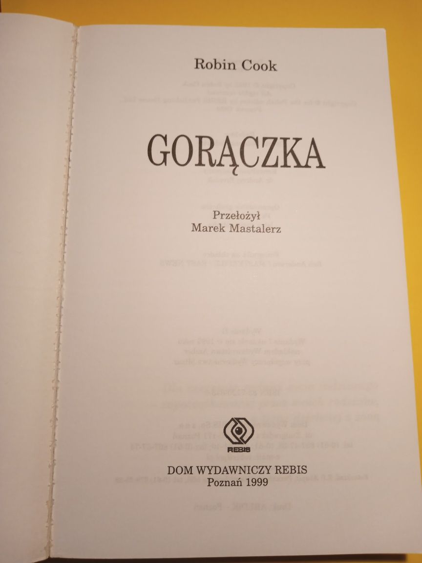 Gorączka - Robin Cook.