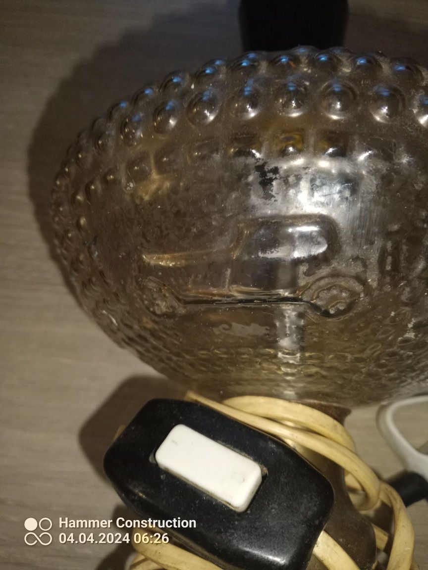 Lampa elektryczna okres PRL sprawna