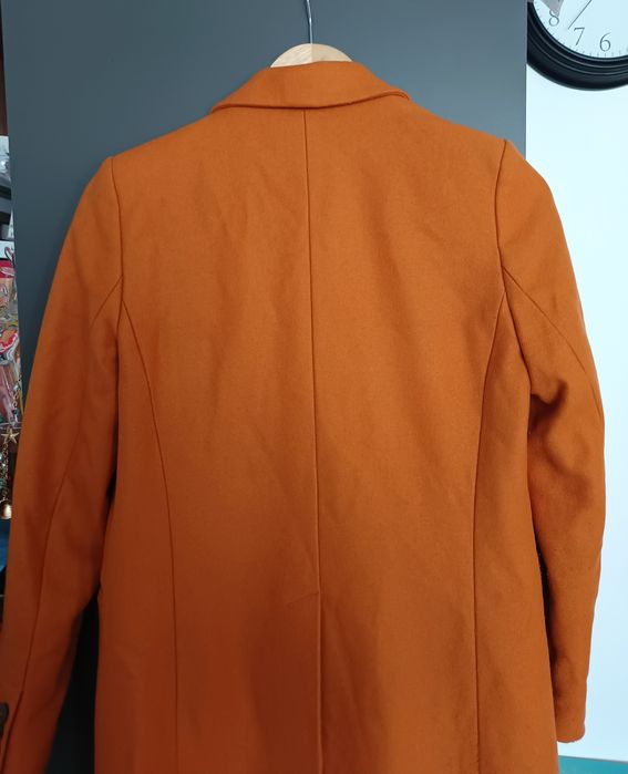 Wełniany płaszcz na jesień, przejściowy Mango, S