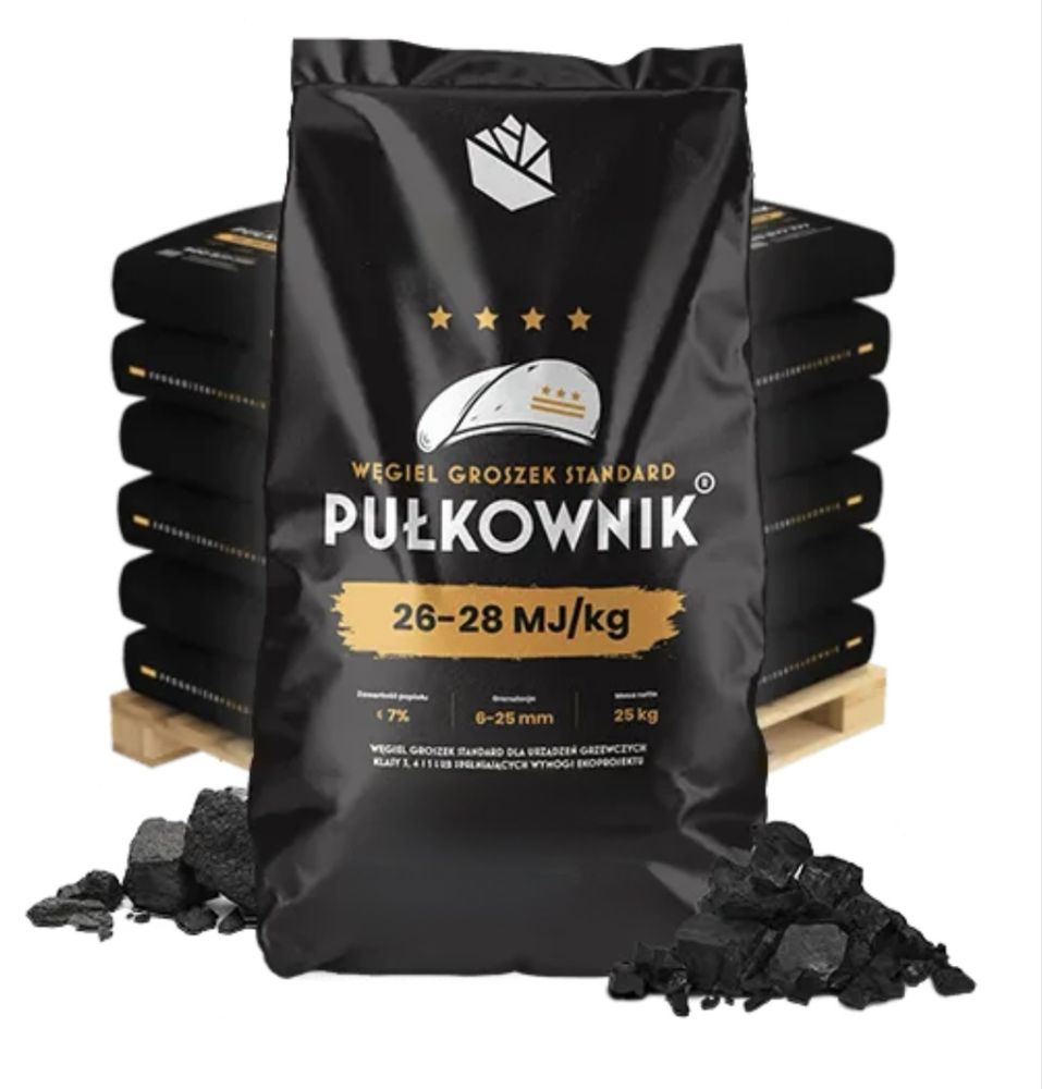WĘGIEL GROSZEK Pułkownik 1420 pln/t dawniej ekogroszek Ostrów Wlkp.