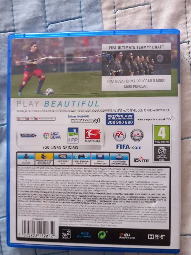 Jogo fifa 16 para ps4