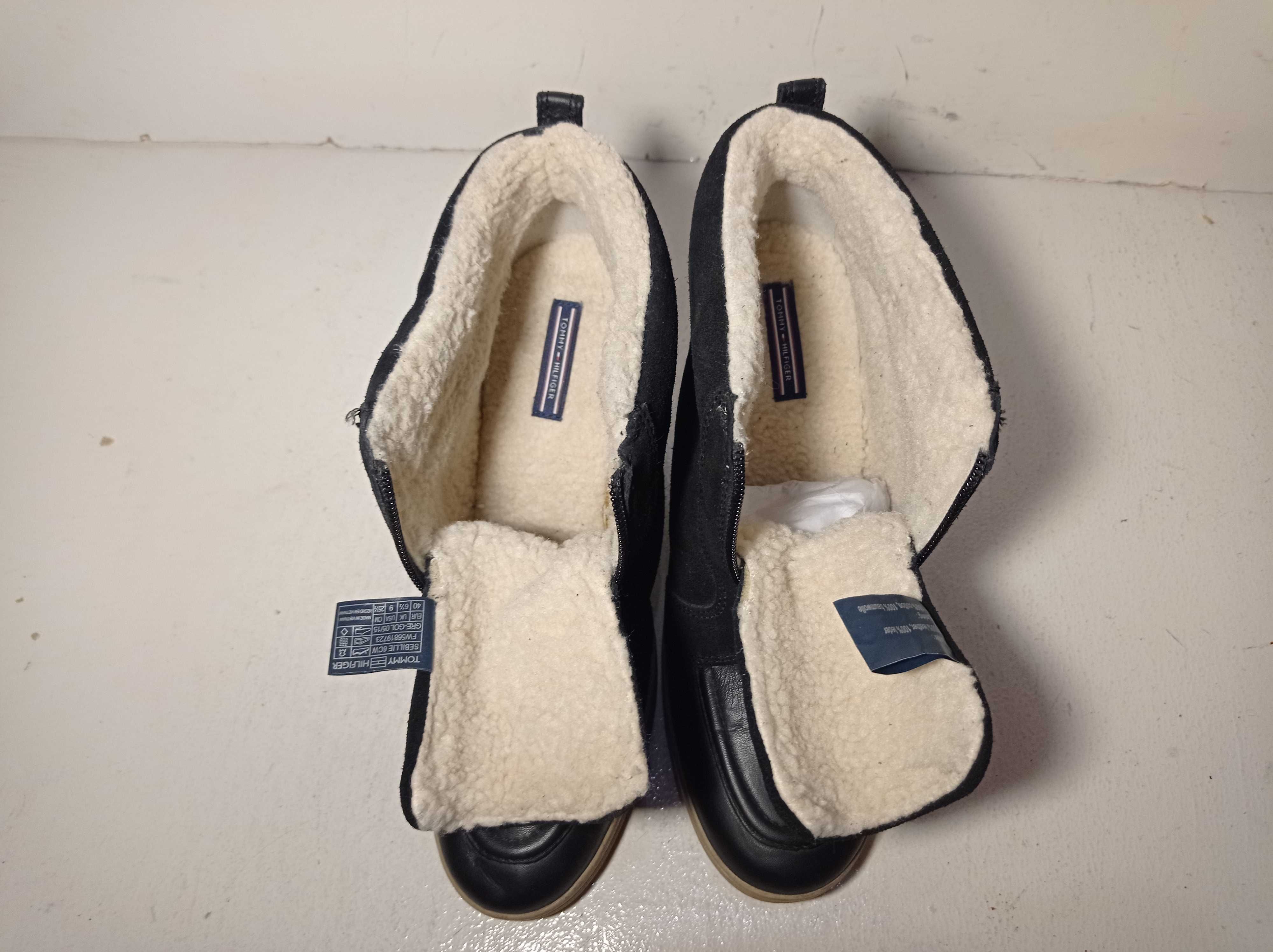 botki skórzane Tommy Hilfiger
