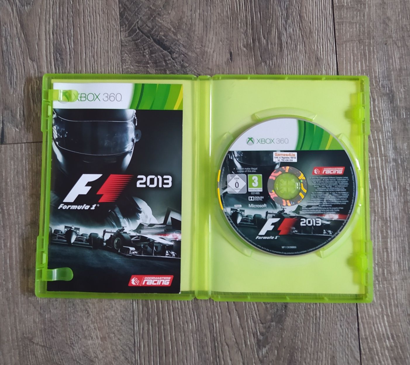 Gra Xbox 360 F1 2013 Wysyłka