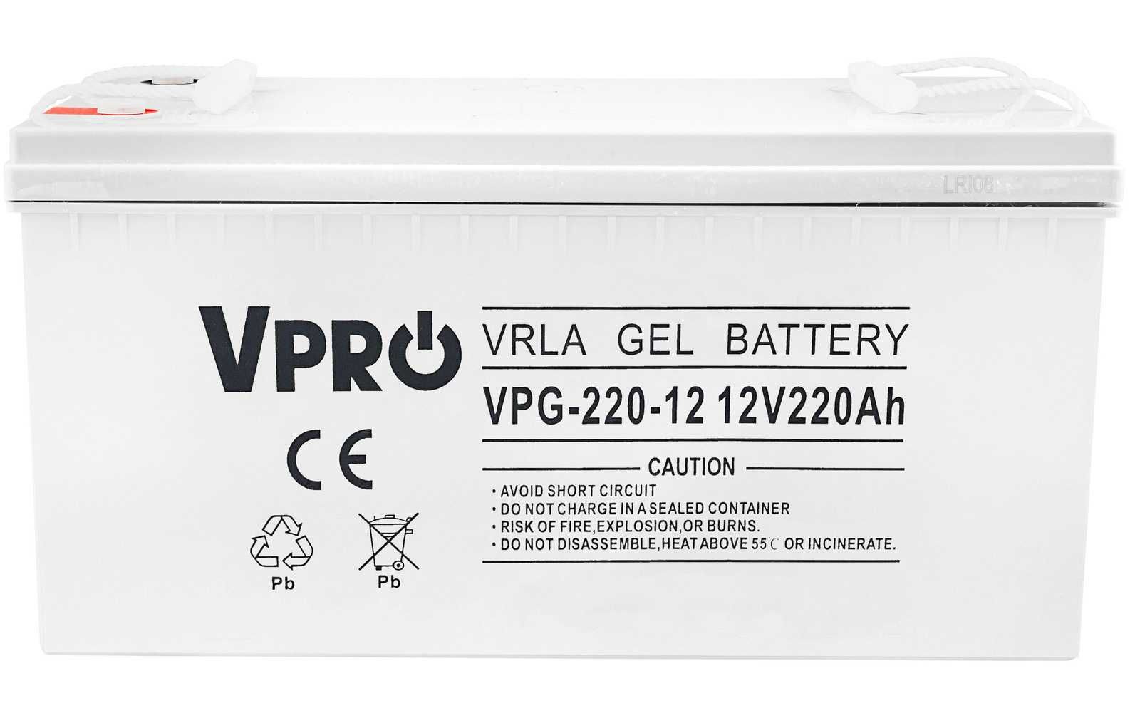 Акумулятор VPRO GEL SOLAR 12V 220Ah VPG-220-12 6AKUGEL220