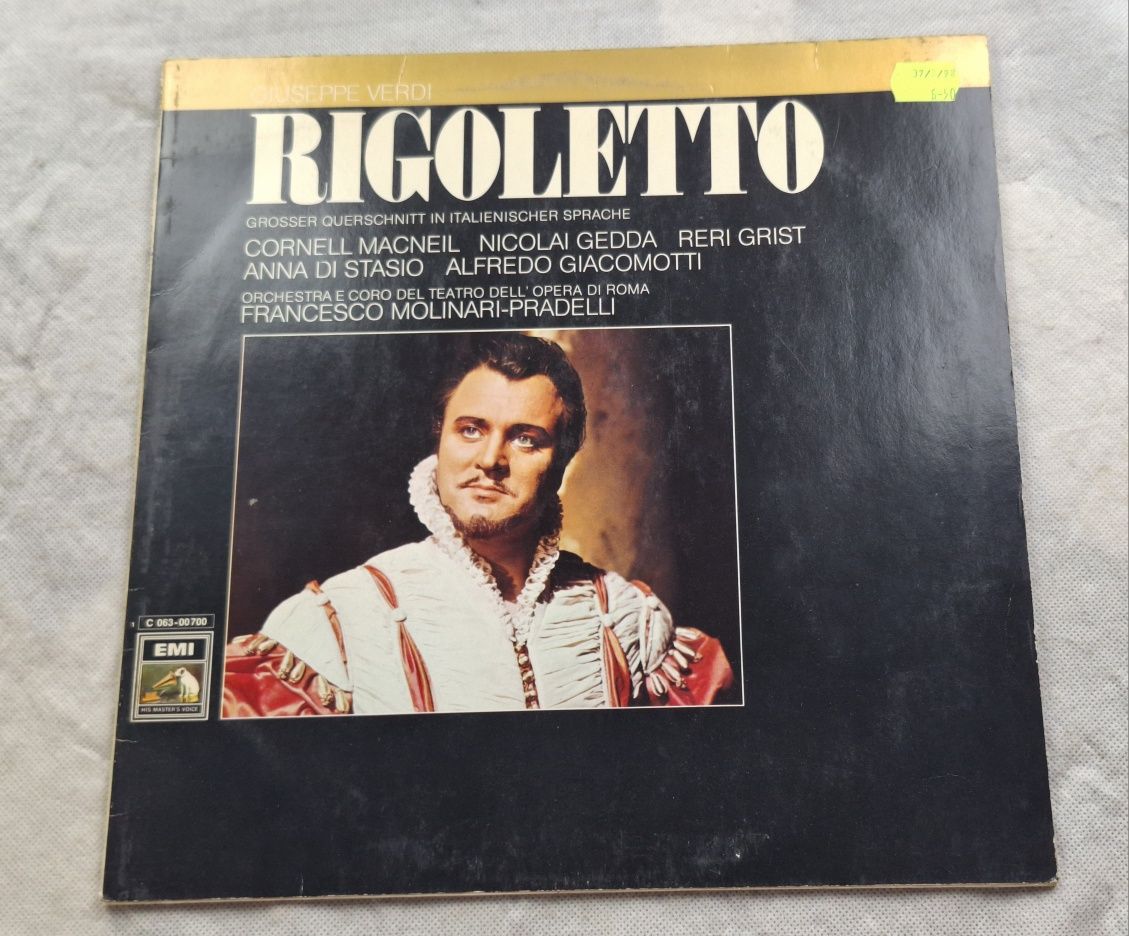 LP Verdi - Rigoletto Grosser Querschnitt In Italienischer Sprache