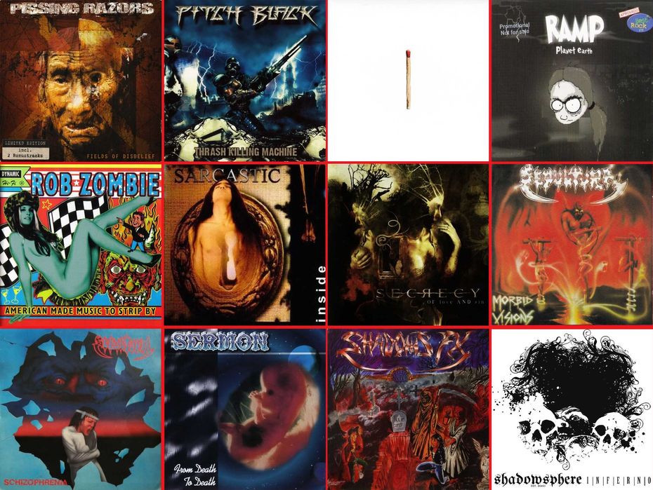 84 CDs - Metal - Raros - Muito Bom Estado