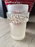 Vintage French Glass Spike Vase, 1970s