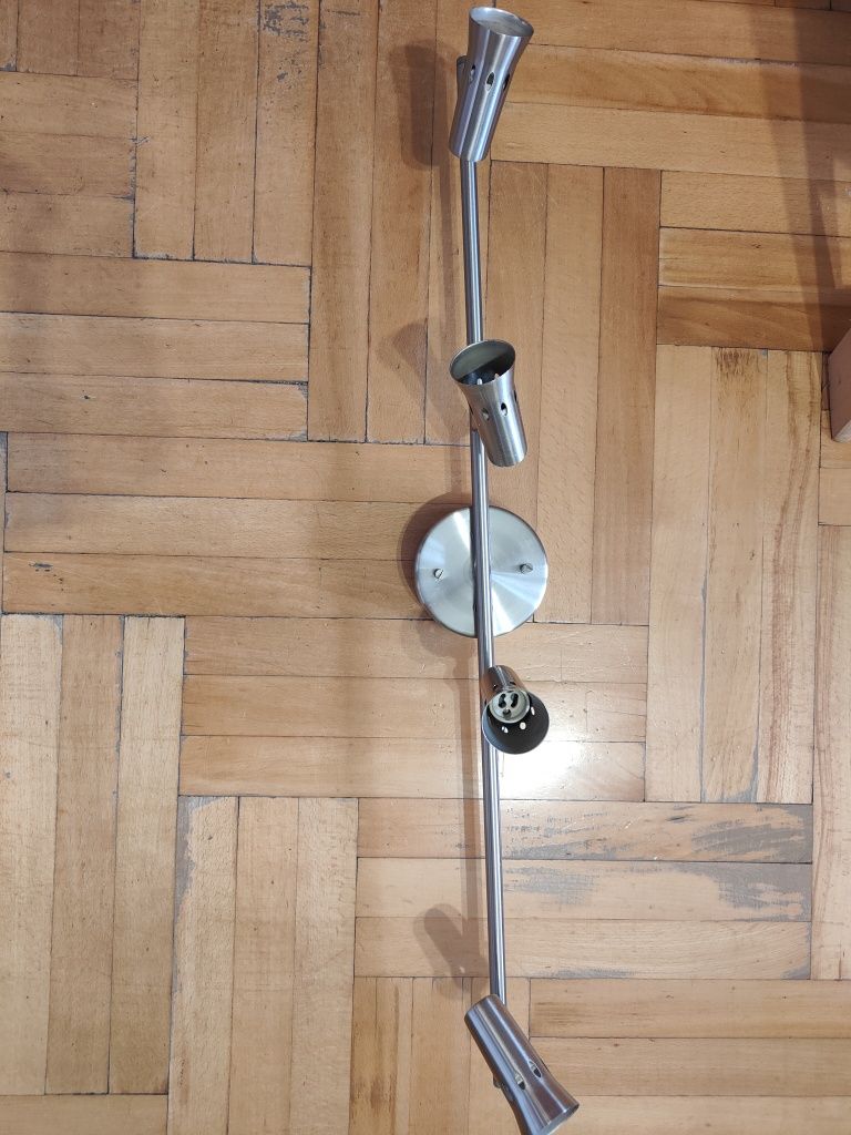 Lampa sufitowa srebrna