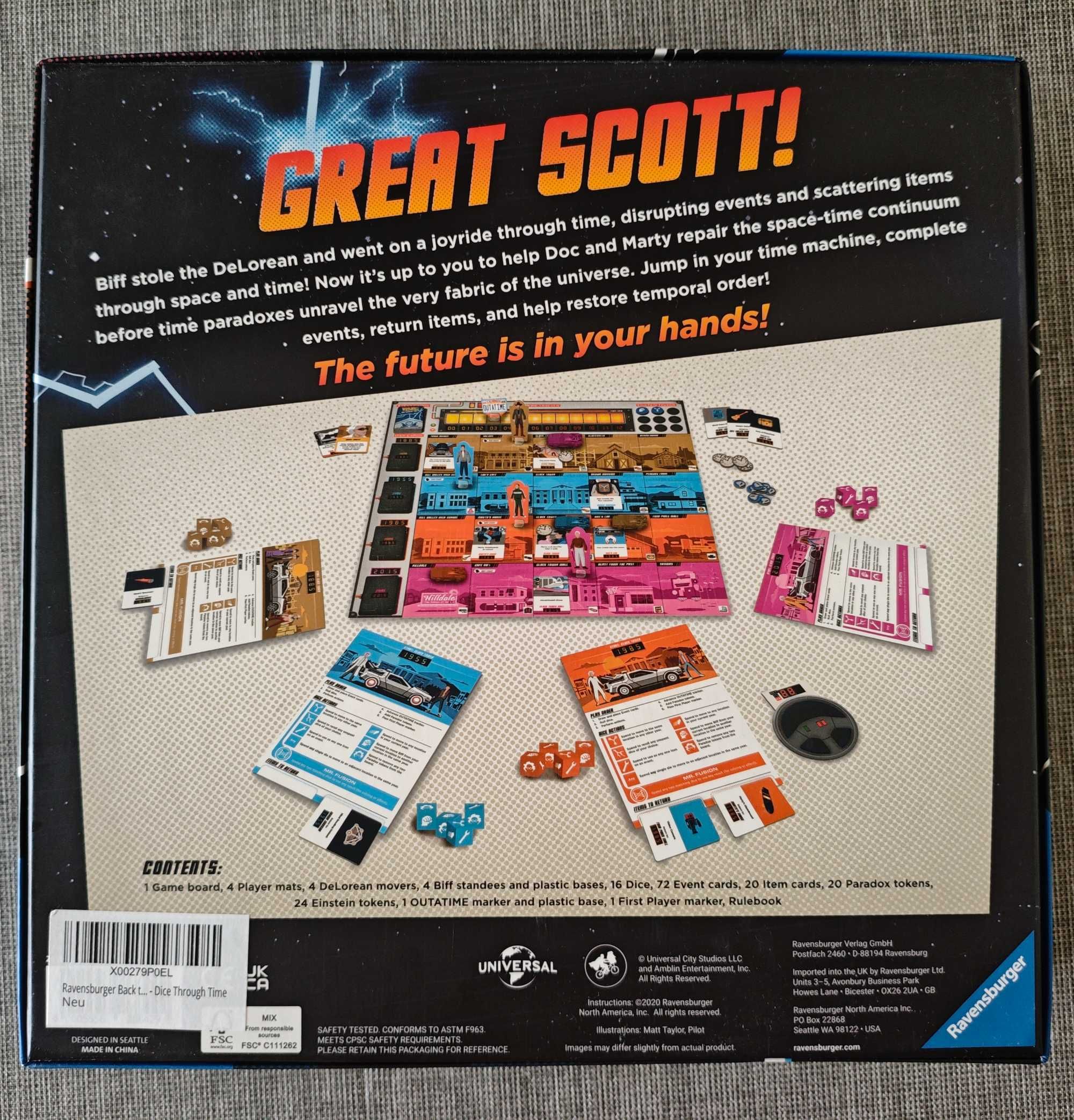Gra Back to the Future Dice Through Time [EN] - Powrót do przyszłości