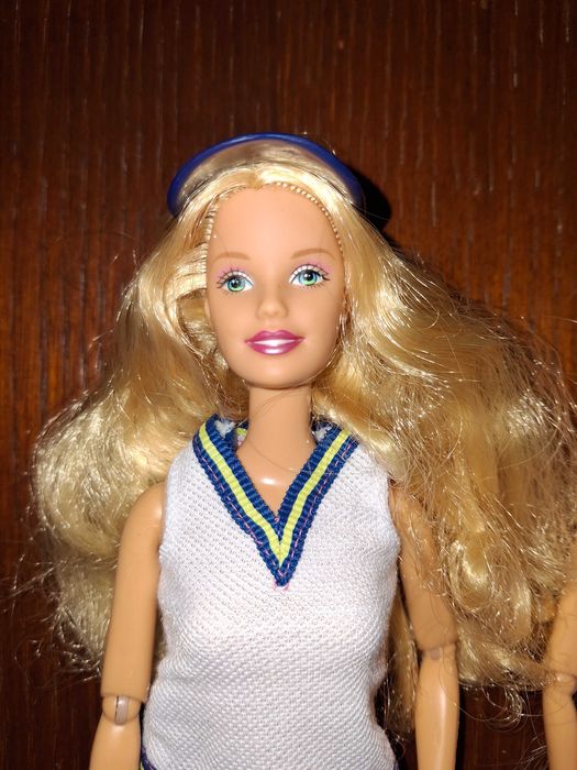 Conjunto de Barbies e boneca articuladas