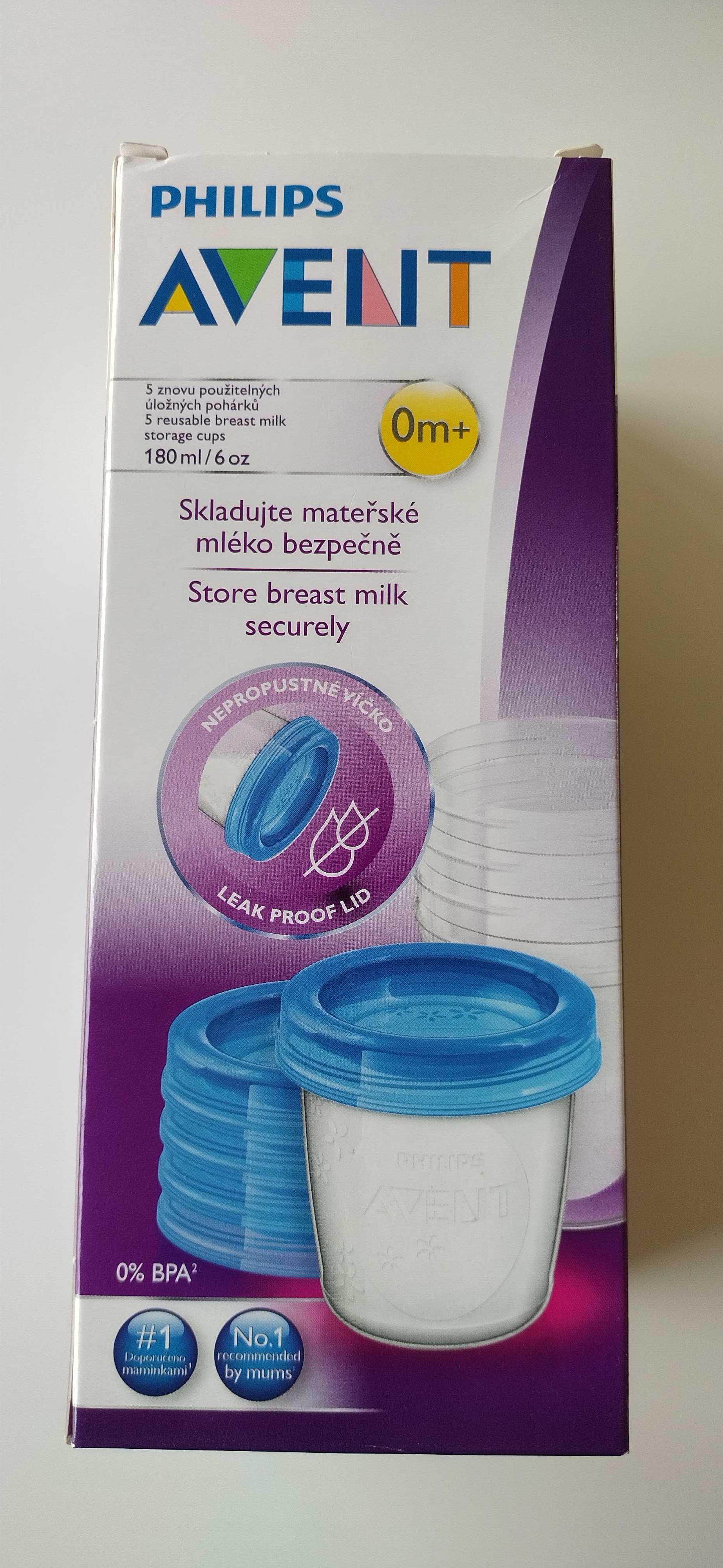 nowe Pojemnik na mleko Philips Avent 180 ml 5 szt.