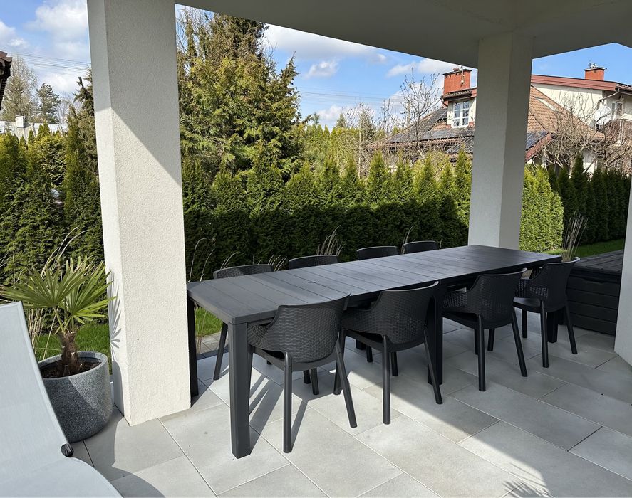 Stół z 10krzesłami komplet ogrodowy