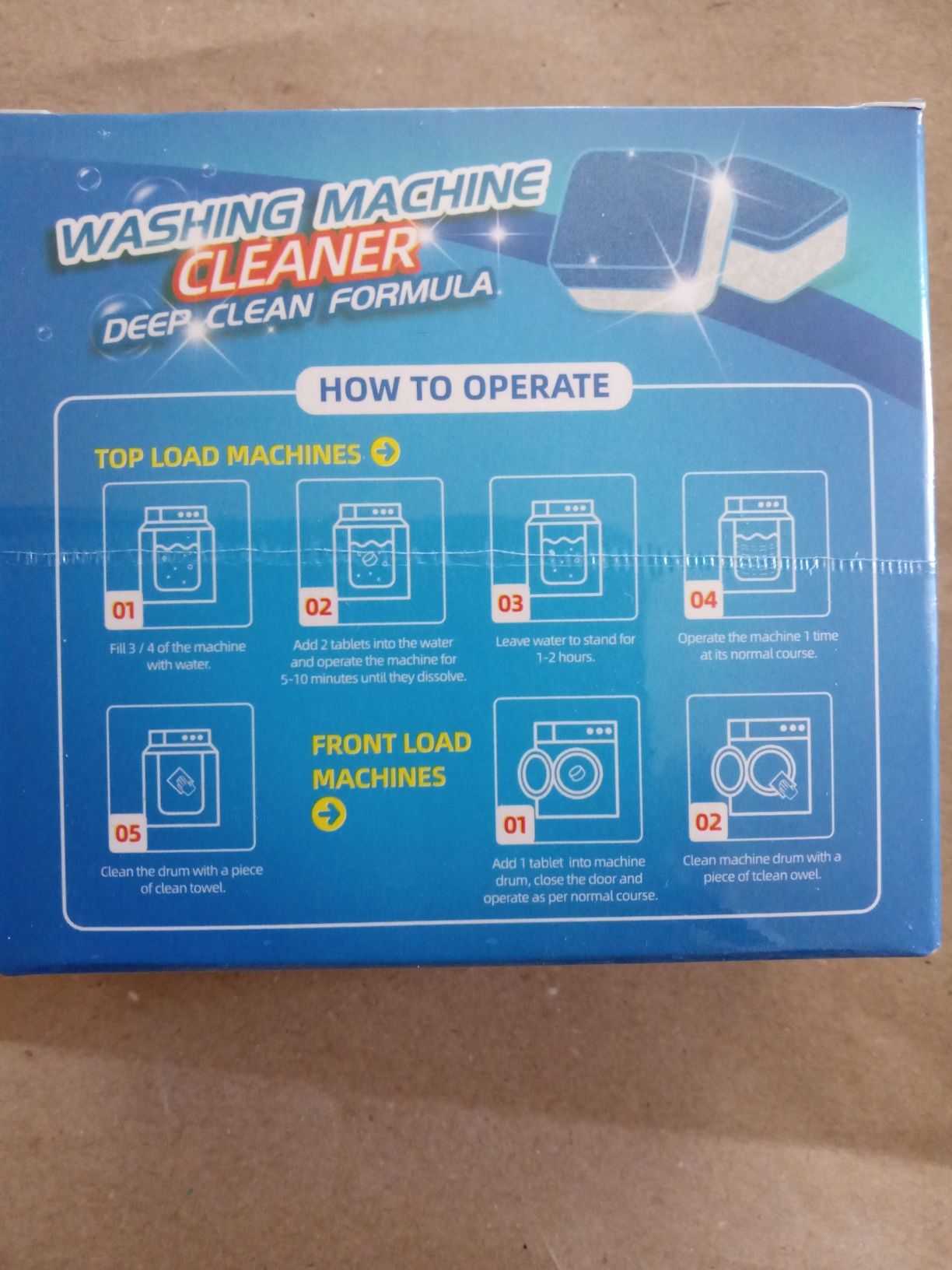 Таблетки для чистки стиральных машин Washing machine cleaner / Ан