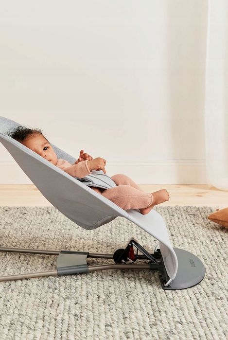 BabyBjorn - Leżaczek Bliss 3d Jersey - jasny szary